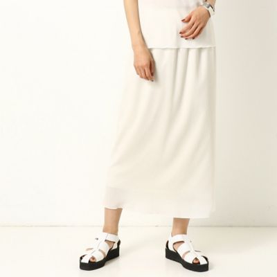 ＜COMME CA (Women)＞【セットアップ対応】ポリエテル楊柳ジャージー　タイトスカート（０１０３ＦＺ０１）
