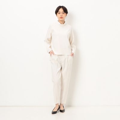 セットアップ対応】ビスコース2WAYストレッチ ハイネックプル
