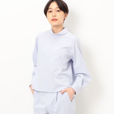 セットアップ対応】ビスコース2WAYストレッチ ハイネックプル