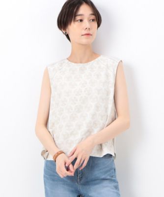 ＜COMME CA (Women)＞【セットアップ対応】七宝調ジオメトリックオパールプリント　ノースリーブプルオーバー（０１０３ＨＤ０２）