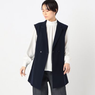 【SALE】COMME CA (Women)/コムサ 起毛ストレッチサテン リブギャザープルオーバー(0104HG05) シロ トップス【三越伊勢丹/公式】