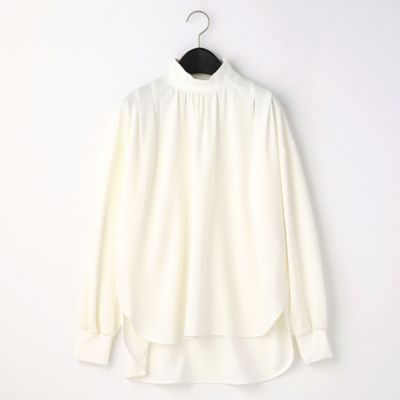 ＜COMME CA (Women)＞【ウォッシャブル】２ＷＡＹストレッチジョーゼット　リブギャザープルオーバー（０１０４ＨＹ０２）