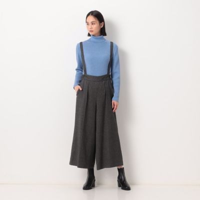 ＜COMME CA (Women)＞ホームスパンツイード　サスペンダー付きパンツ（０１０５ＰＥ０７）