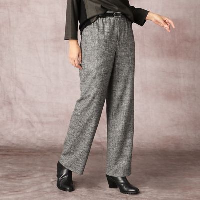 ＜COMME CA (Women)＞ヘリンボンジャカード　ワイドパンツ（０１０５ＰＲ０９）