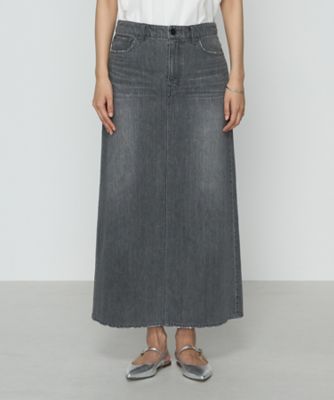 コットンデニム／コットンスラブ デニムタイトスカート