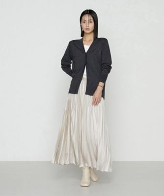 サテンチンツ コンビネーションプリーツスカート（0106FM02