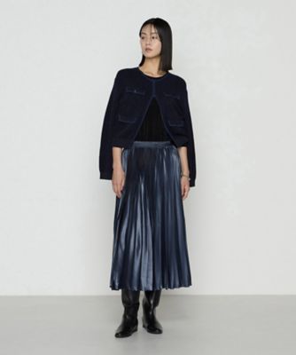 サテンチンツ コンビネーションプリーツスカート（0106FM02