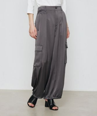 ゴパン トリアセテート／ポリエステルサテン カーゴパンツ（01-10PK03-205