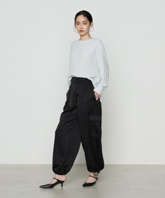 トリアセテート／ポリエステルサテン カーゴパンツ（0110PK03