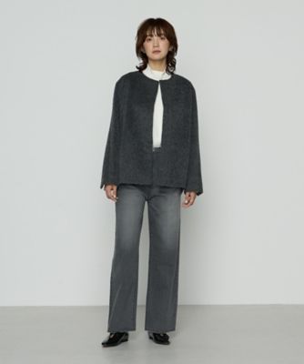 アルパカシャギー ノーカラージャコット（0110WM02） | COMME