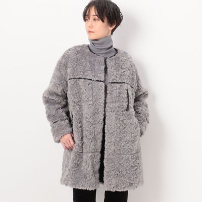 フェイクファー ロングブルゾン（0111ME03） | COMME CA