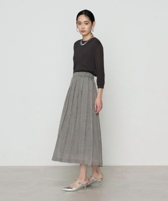 PLACE GREEN プリーツスカート 黒白 洗える】レザーライクプリーツ スカート（SKWWCW0306