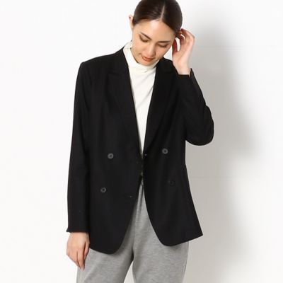 ＜COMME CA (Women)＞ストレッチフラノ　ダブルブレストジャケット（０１１２ＪＷ０２）