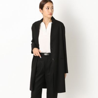 ＜COMME CA (Women)＞【セットアップ対応】ストレッチフラノ　ロングジャケット（０１１２ＪＷ０３）