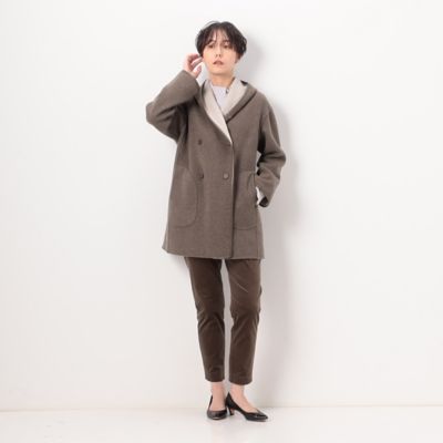 ＊FERRAGAMO＊リバーシブルコート リバーシブル】ロイヤルジーロンビーバーダブルフェイス コート