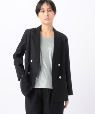 円高還元 セットアップ対応】シャンブレータフタ ダブルブレスト ジャケット・アウター