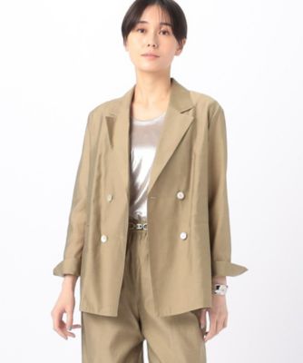 セットアップ対応】シャンブレータフタ ダブルブレスト
