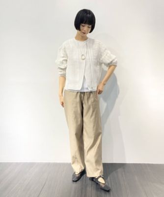 【セットアップ対応】シャンブレータフタ　ストレートワイドパンツ（０１１３ＰＧ０５）