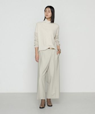 セットアップ対応】ストレッチフラノ アシンメトリータックワイド