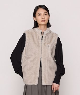 フェイクファー　ジレ（０１１３ＶＩ０５）