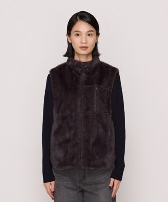 フェイクファー　ジレ（０１１３ＶＩ０５）