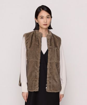 フェイクファー　ジレ（０１１３ＶＩ０５）