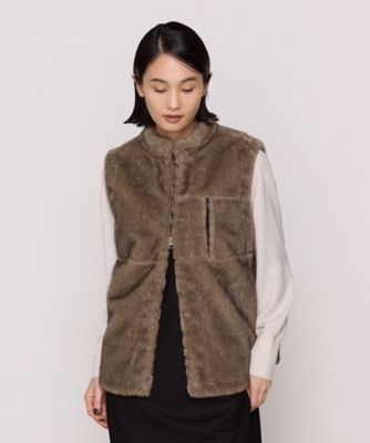 フェイクファー　ジレ（０１１３ＶＩ０５）