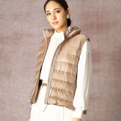 ＜COMME CA (Women)＞ポケッタブル　ダウンベスト（０１１４ＵＲ０１）