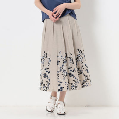 ロングスカートmame kurogouchi　美品　刺繍　スカート