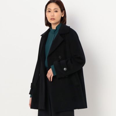 ＜COMME CA (Women)＞アンゴラウール　ピーコート（０１１５ＷＡ０５）