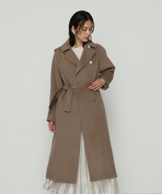 アンゴラウール ロングトレンチコート（0115WM05） | COMME CA