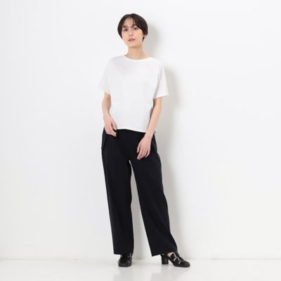 【セットアップ対応】リネントリアセテートストレッチ　タックワイドパンツ（０１１６ＰＣ０７）