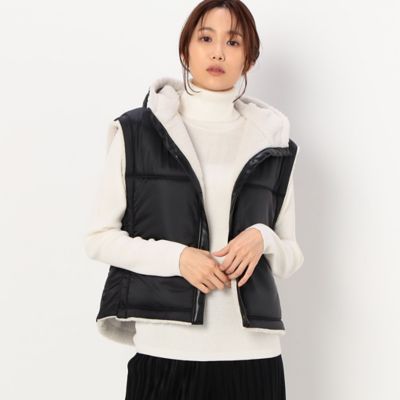 リバーシブル】フェイクボアフードジレ（0116VA04） | COMME