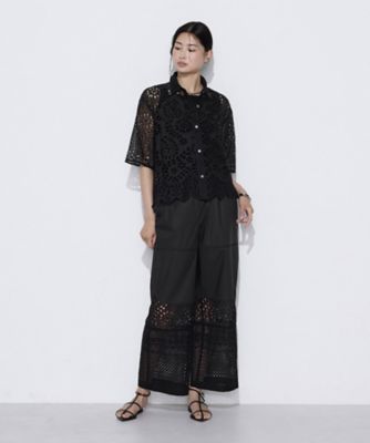 ボタニカル幾何刺繍 シャツ（0117HO07） | COMME CA (Women