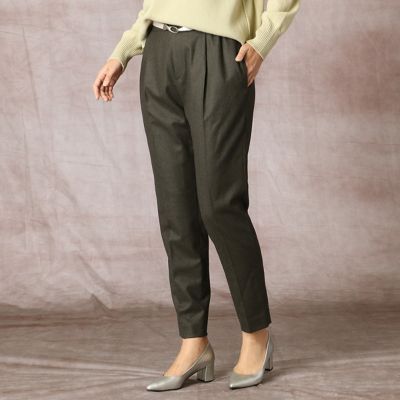 ＜COMME CA (Women)＞ストレッチフラノ　クロップドパンツ（０１１７ＰＲ０７）