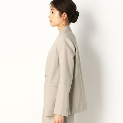 【セットアップ対応】麻ストレッチ　ジャケット（０１１８ＪＹ０３）