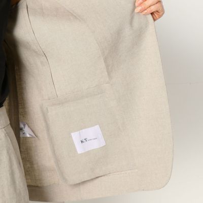 【セットアップ対応】麻ストレッチ　ジャケット（０１１８ＪＹ０３）