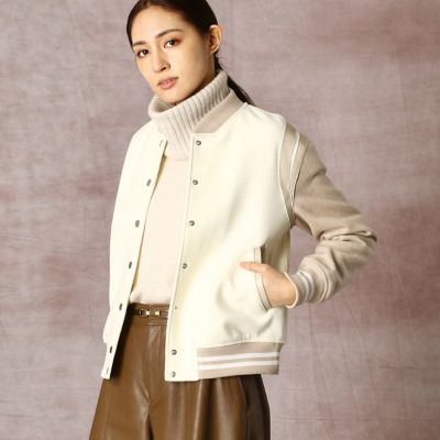 ＜COMME CA (Women)＞バイカラースタジアムジャンパー（０１１８ＶＲ０３）