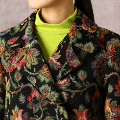 ゴブラン織 花柄 ロングコート（０１１９ＭＲ０２） | ファッション 