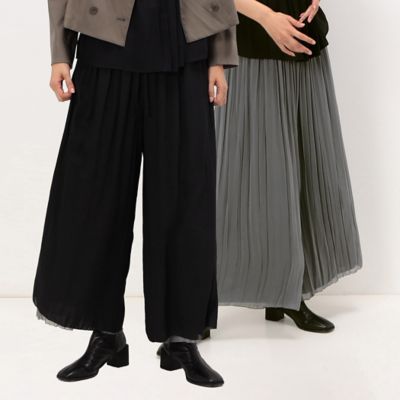 ＜COMME CA (Women)＞【セットアップ対応／リバーシブル】シフォン×スプリットジョーゼット　シフォンパンツ（０１２２ＰＣ１０）