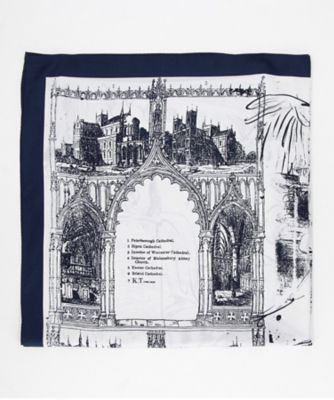 線画風プリント スカーフ（0133NK01） | COMME CA (Women