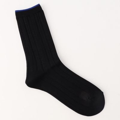 ＜COMME CA (Women)＞ストライプ　ソックス（０１３５ＸＡ０１）