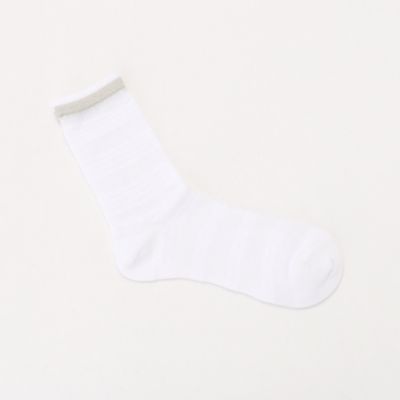 ＜COMME CA (Women)＞シースルーボーダー　ソックス（０１３５ＸＹ０１）