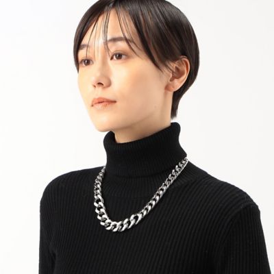 【美品】GIVENCHY 喜平　ネックレス　約61㎝ 幅9mm STAINLESS STEEL ステンレス 喜平ネックレス 中折式