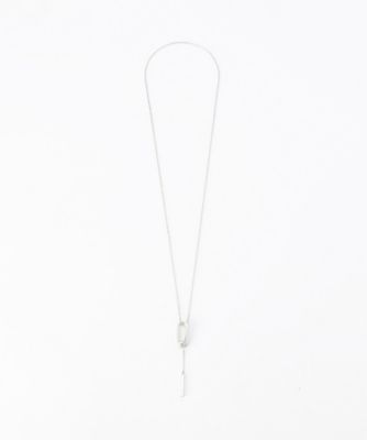 COMME CA (Women)/コムサ オーバルパーツスライド ネックレス(0136AM05) ギンイロ 【三越伊勢丹/公式】