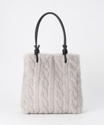 ＜COMME CA (Women)＞フェイクファー　トートバッグ（０１３７ＲＭ０１）