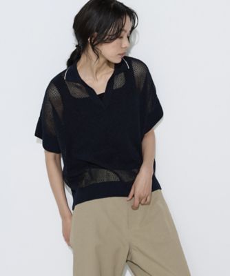 CITYSHOP メッシュプルオーバー シティショップCITYSHOPメッシュニット麻黒プルオーバーFREE - メルカリ
