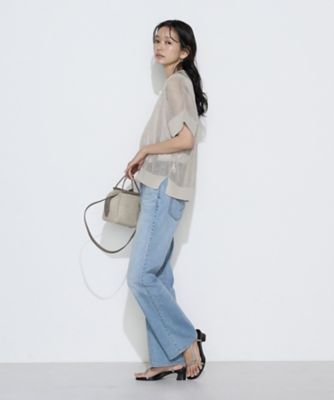 リネンメッシュ スキッパープルオーバー（0143IO06） | COMME