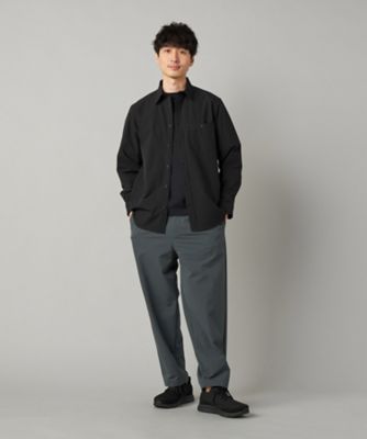 【本日限定価格】COMME CA COLLECTION コムサ 黒 長袖シャツ 撥水】【COMME CA MEN BLACK】〔TEXBRID