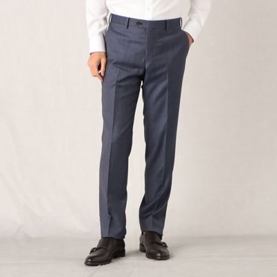＜COMME CA MEN (Men) ＞【ＣＥＲＵＴＴＩ　ＧＥＮＯＶＡ】シャンブレーツイル　セットアップスラックス（０７０１ＦＣ０３）